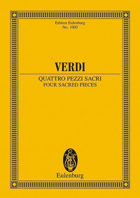 Verdi: Four Sacred Pieces (Study Score) published by Eulenburg